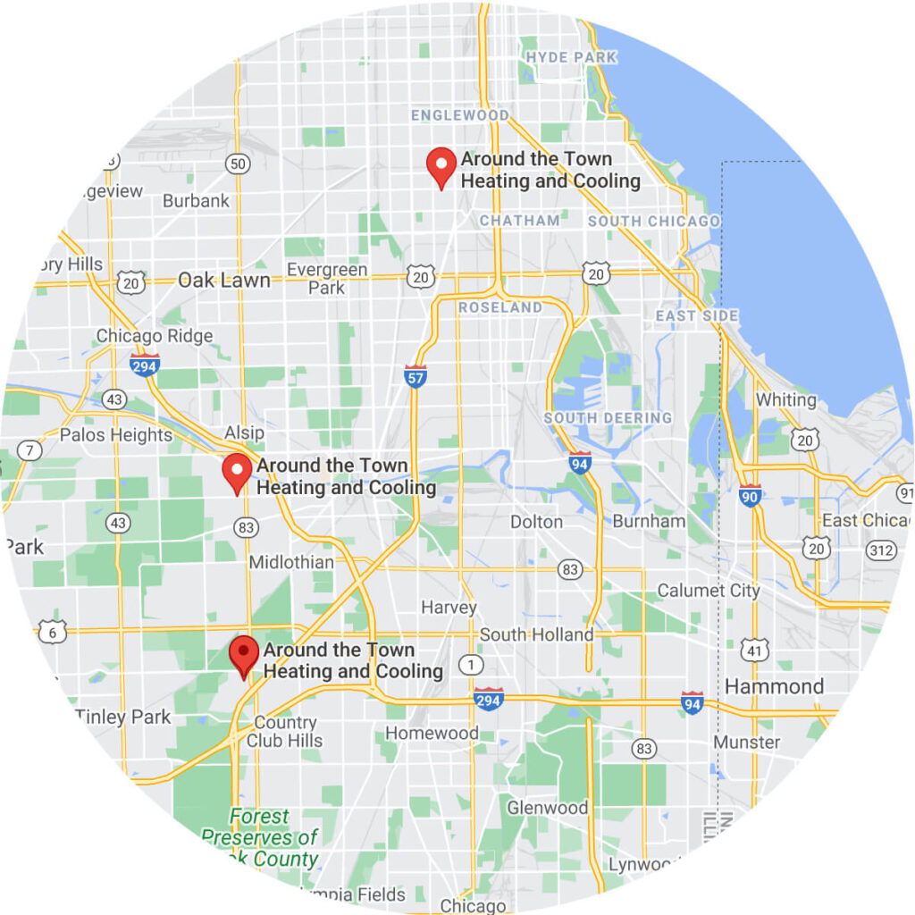 Around the Town HVAC Chicago Locations