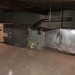 central air horizontal application in a crawl space